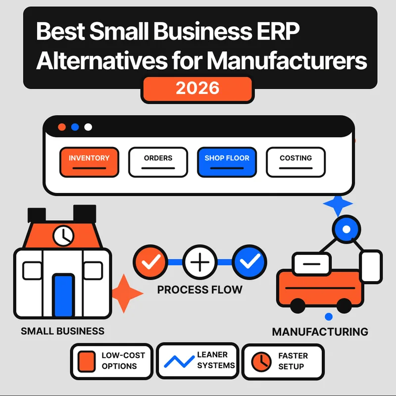 Best Small Business ERP Alternatives for Manufacturers in 2026